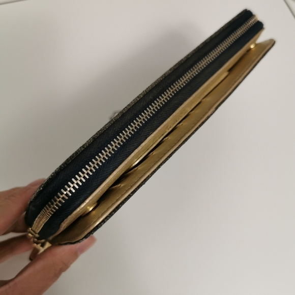 Authentic Chanel Vintage Denim Quilted 2.55 Long Flap Wallet Gold CC Rare Y2K - Picture 15 of 15